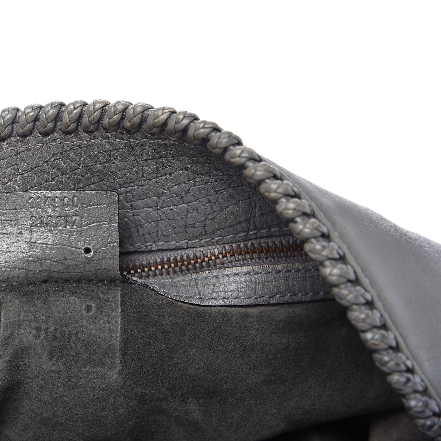 Gucci Calfskin Large Horsebit Chain Hobo Grey 9 of 9