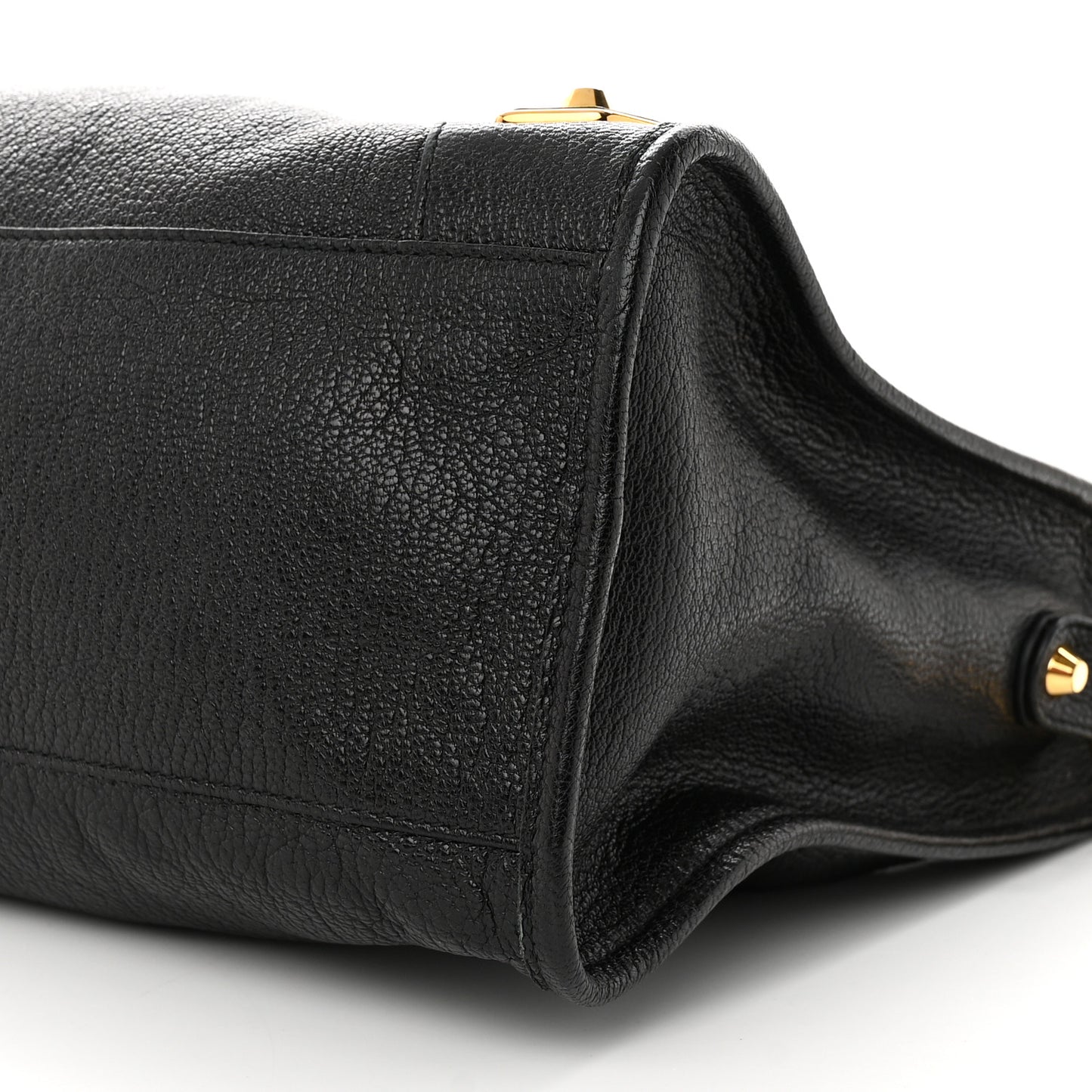 Chevre Gold Metallic Edge Hardware City Black