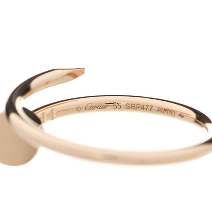 Cartier 18K Yellow Gold Small Juste Un Clou Ring 55 7.25 3 of 4