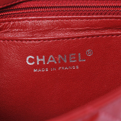 Chanel Patent Calfskin Quilted Mini Rectangular Flap Red 6 of 7