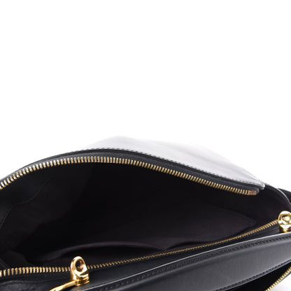Fendi Vitello Baltico Studded Dotcom Satchel Black 7 of 13