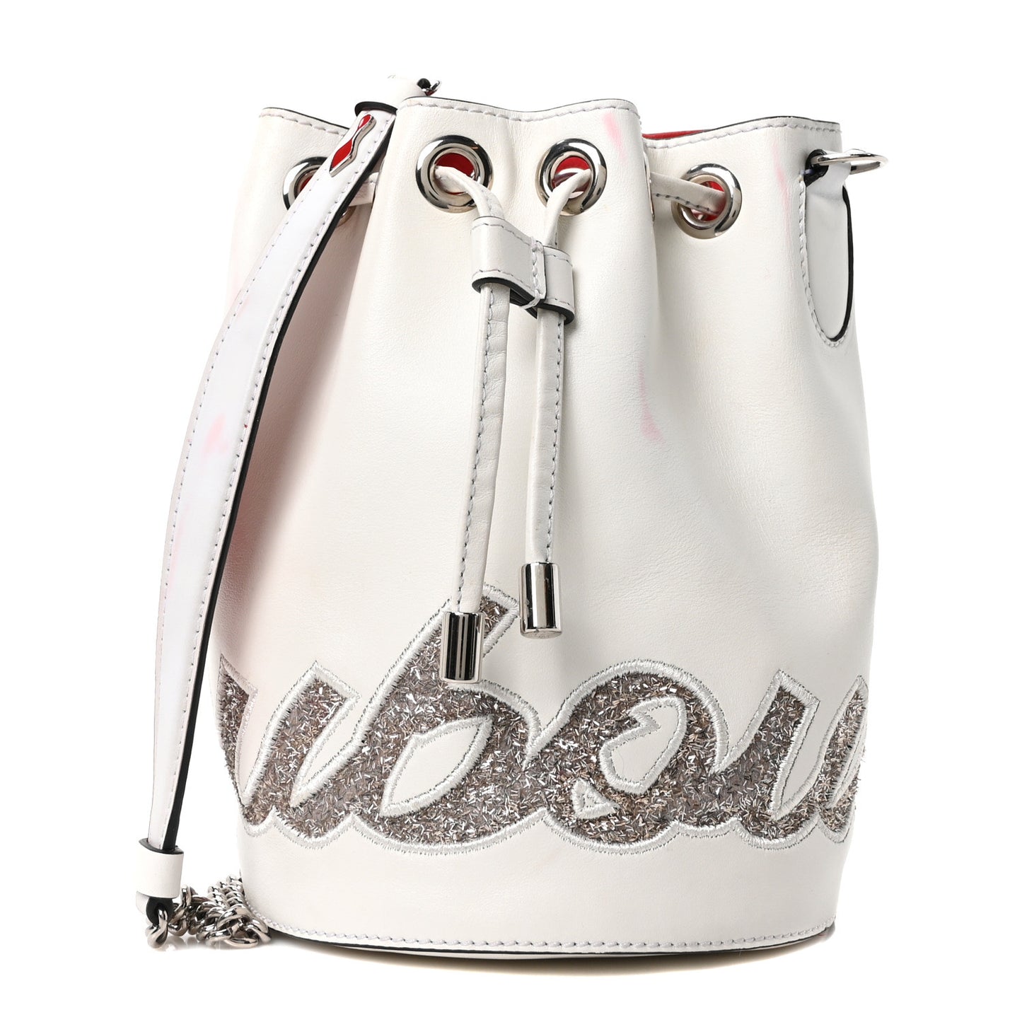 Calfskin Marie Jane Bucket White