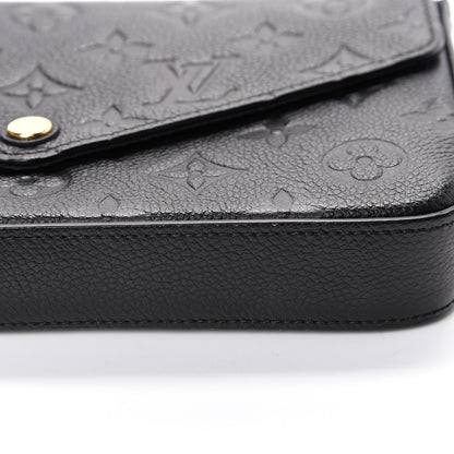 Louis Vuitton Empreinte Pochette Felicie Chain Wallet Black 9 of 11