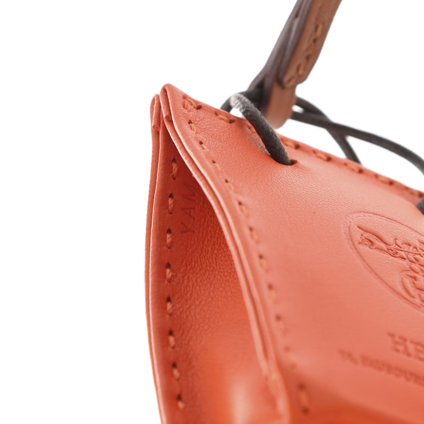 Milo Lambskin Swift Shopping Bag Charm Feu Gold
