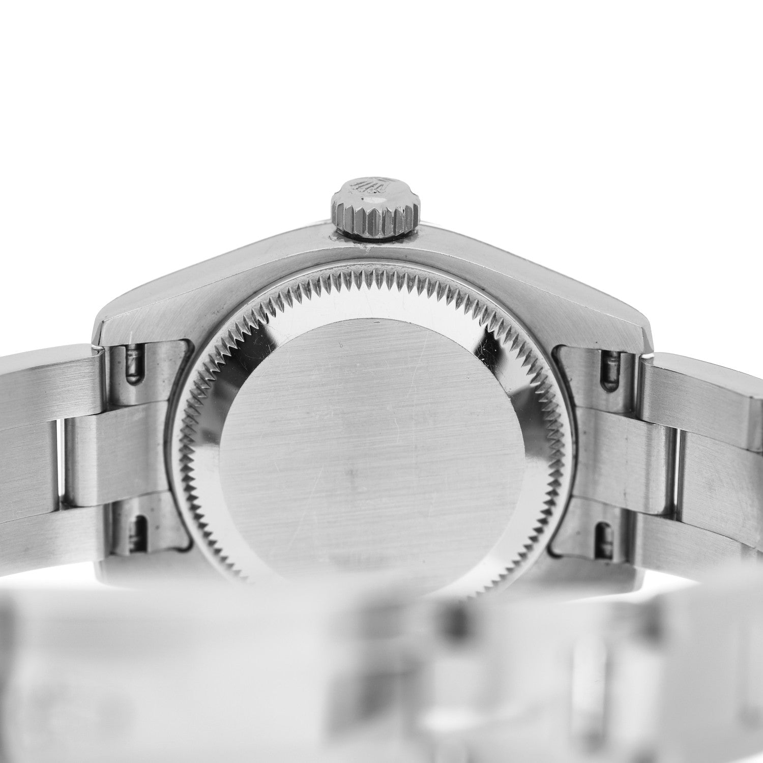 Rolex Stainless Steel 18K White Gold Diamond Black Mother of Pearl 26mm Datejust Watch Silver 179174 4 of 5