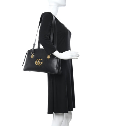Gucci Vitello Palmellato Lux Large Arli Top Handle Bag Black 2 of 11