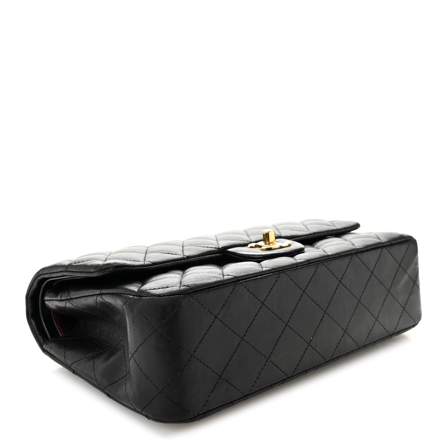 Chanel Lambskin Quilted Medium Double Flap Black 4 of 11