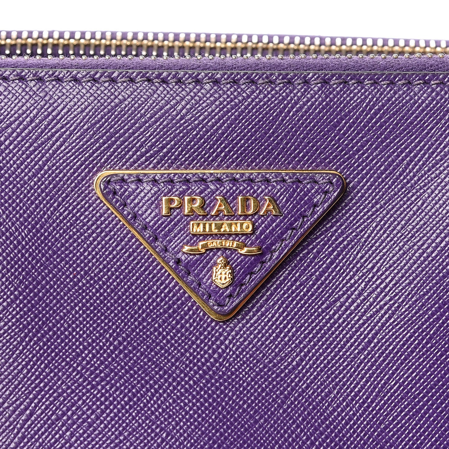 Saffiano Medium Galleria Double Zip Tote Viola