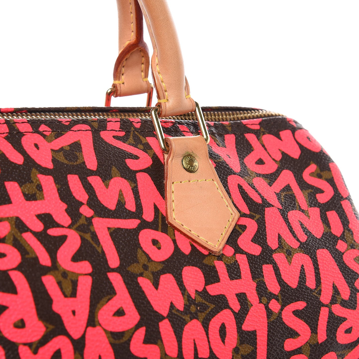Monogram Graffiti Speedy 30 Fuchsia