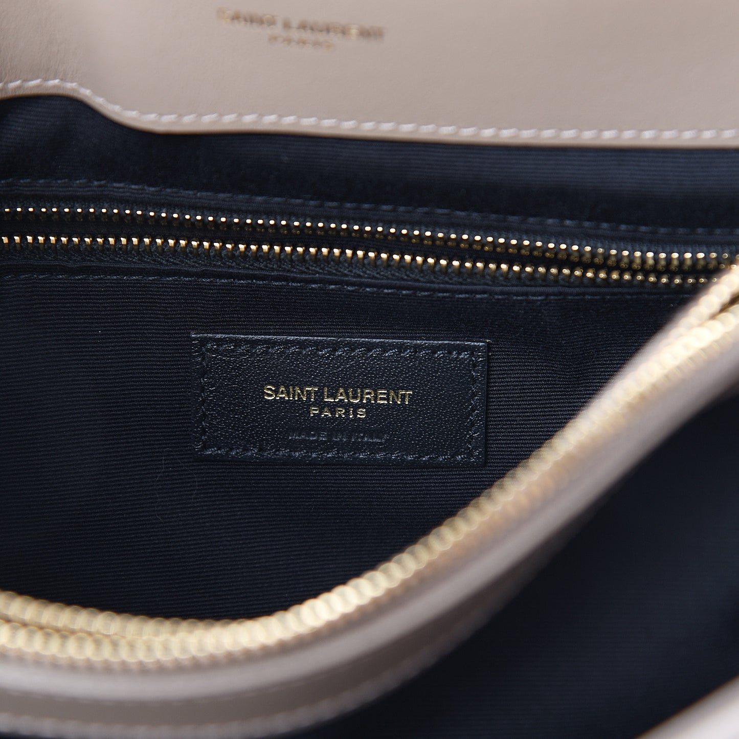 Calfskin Y Quilted Monogram Medium Loulou Chain Satchel Dark Beige