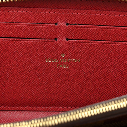 Louis Vuitton Damier Ebene Clemence Wallet Cherry 7 of 13
