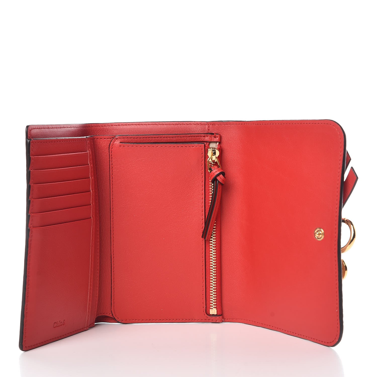 Chloe Calfskin Alphabet Compact Wallet Blush Nude 5 of 9