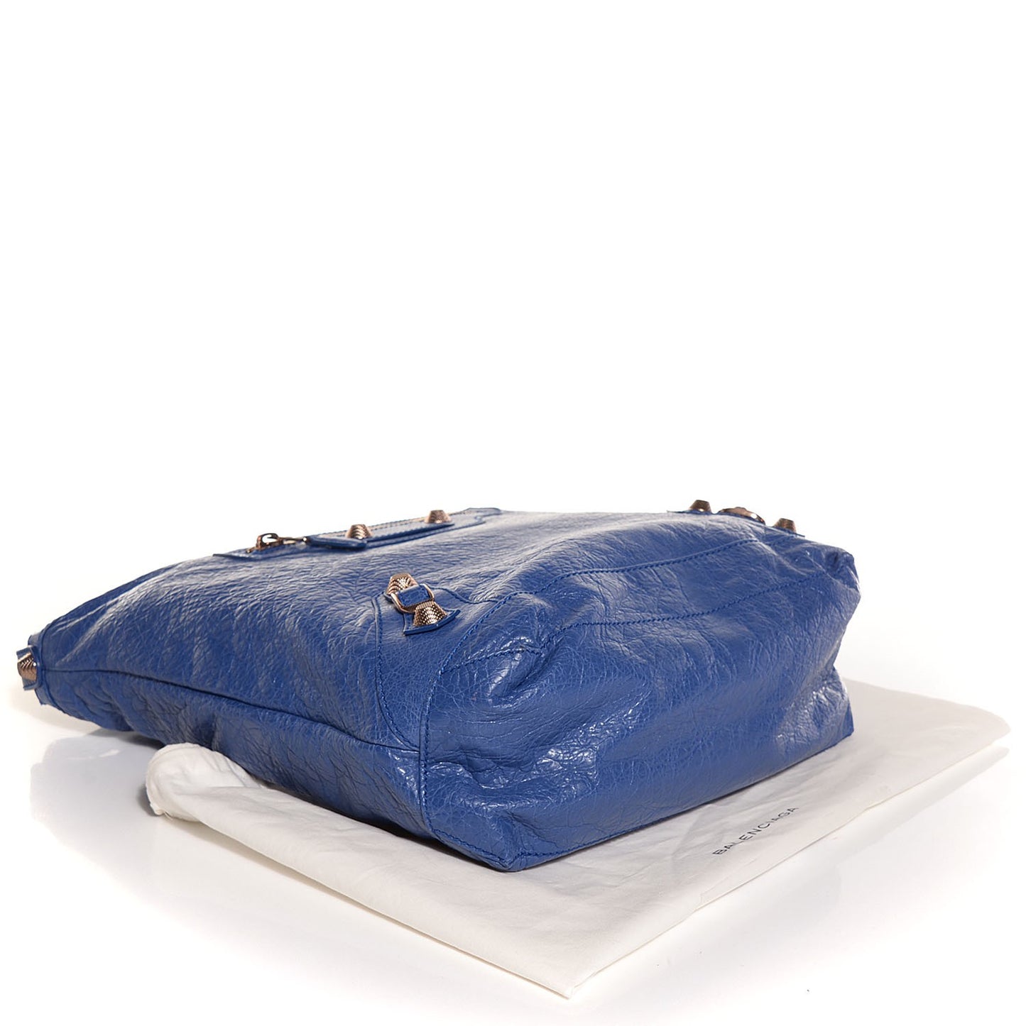 Agneau Giant 12 Rose Gold Hardware Day Hobo Bleut Bleu Glacier