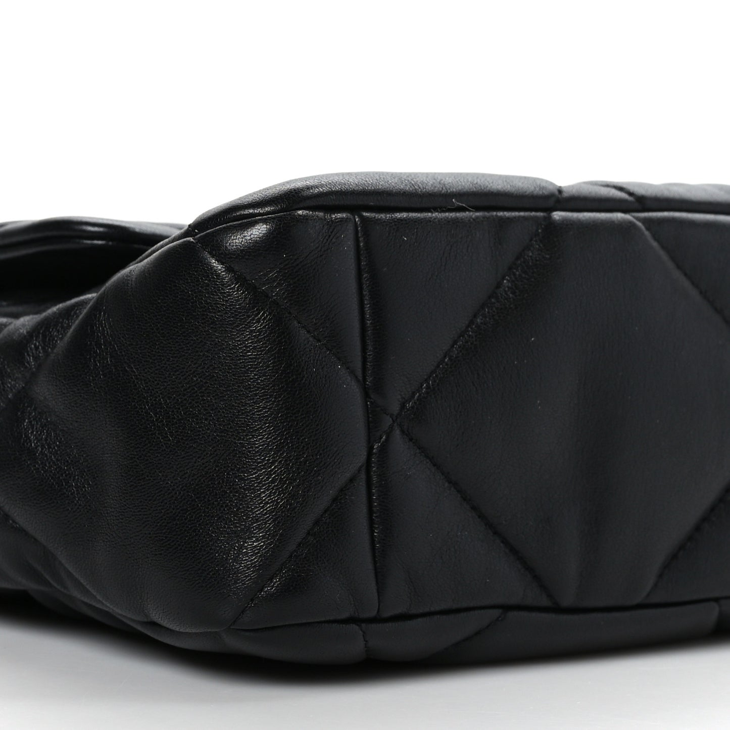 Lambskin Quilted Large Chanel 19 Flap Black