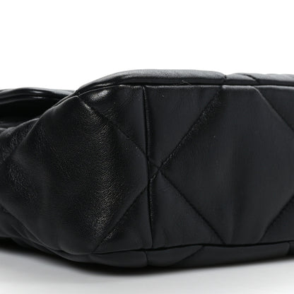 Chanel Lambskin Quilted Large Chanel 19 Flap Black 8 of 9