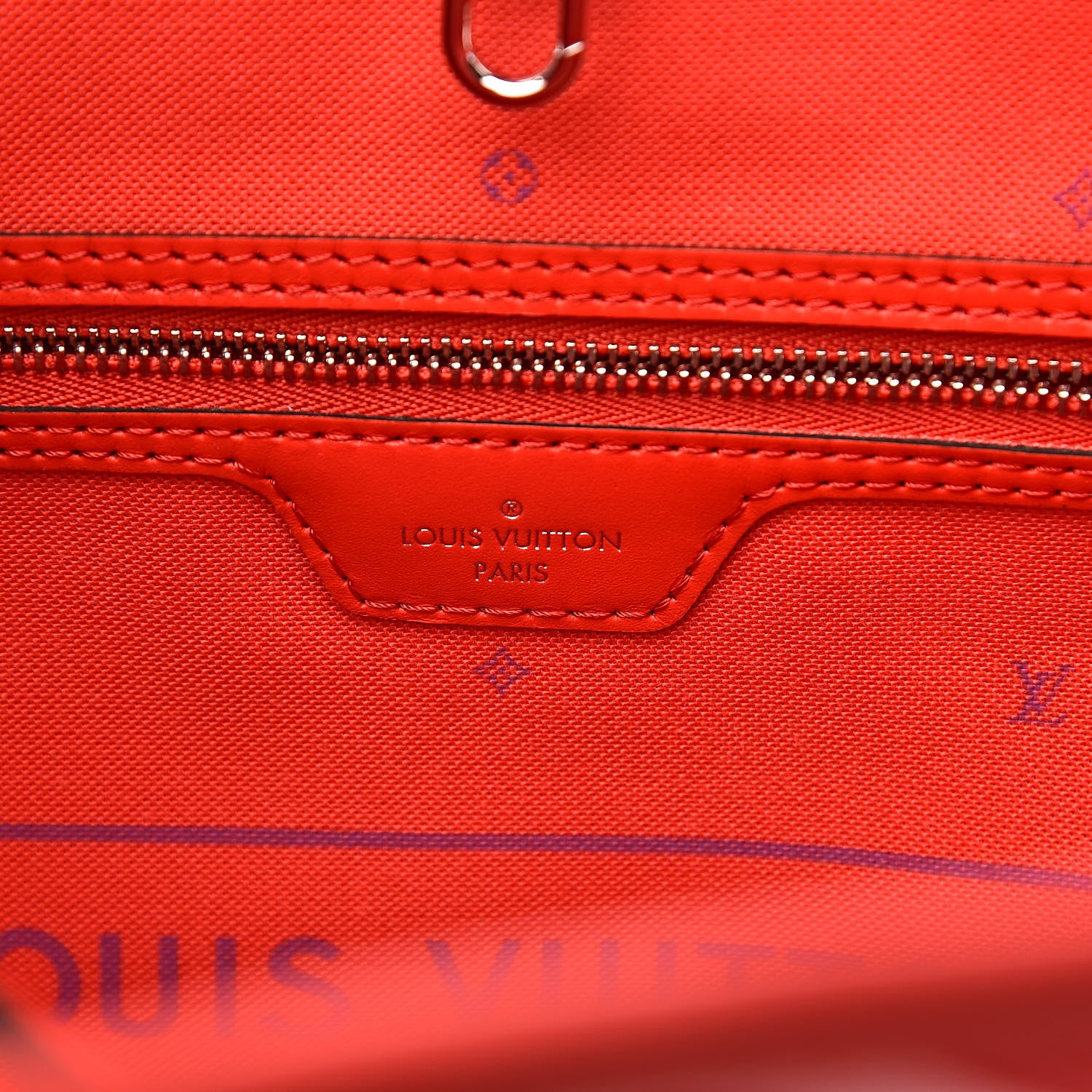 Louis Vuitton Monogram Escale Neverfull MM Rouge 6 of 12