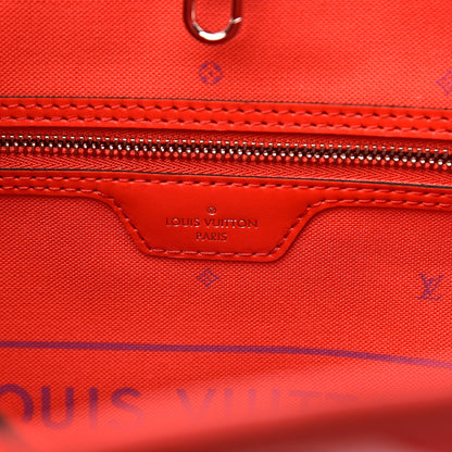 Louis Vuitton Monogram Escale Neverfull MM Rouge 6 of 12