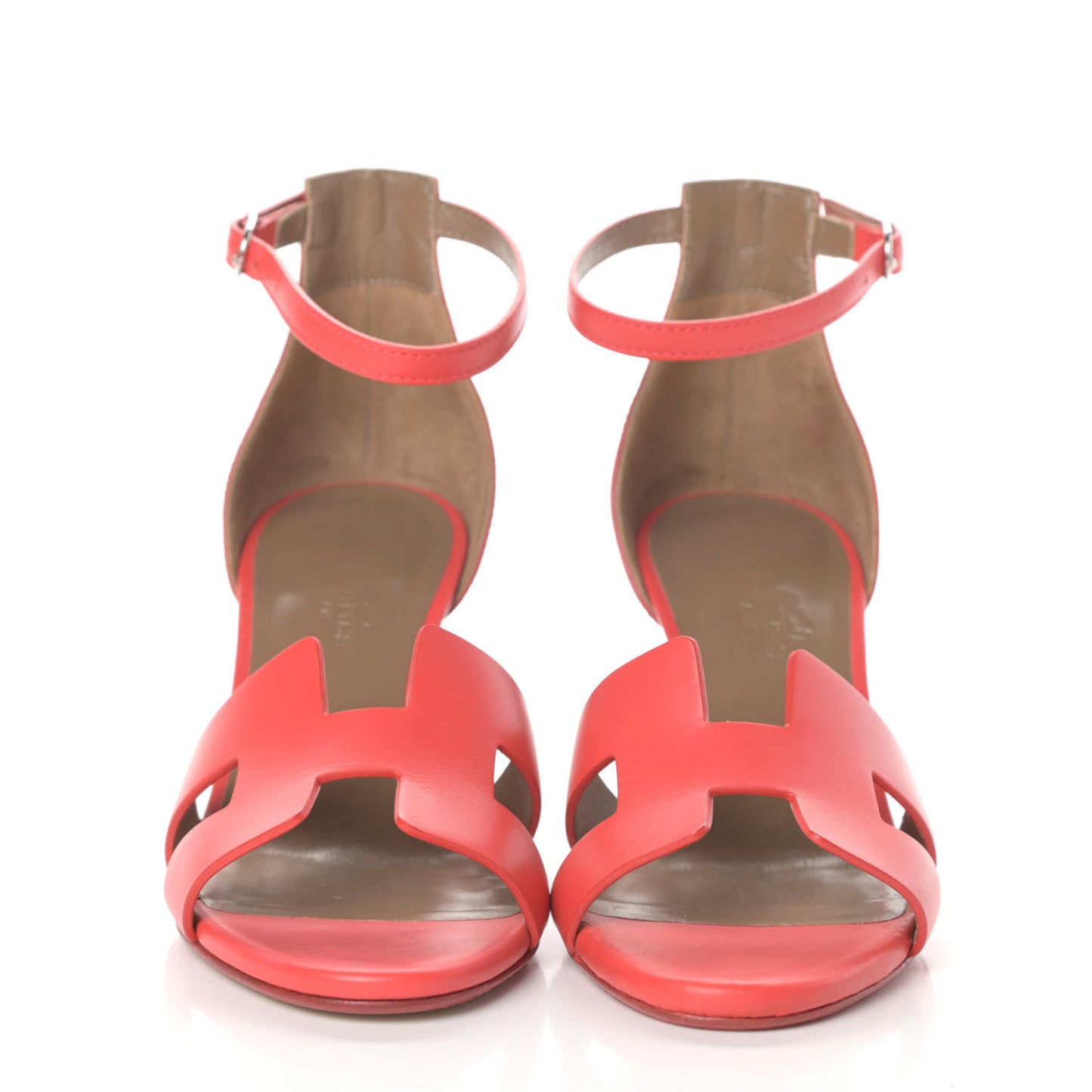 Calfskin Legend Wedge Sandals 37.5 Pavot