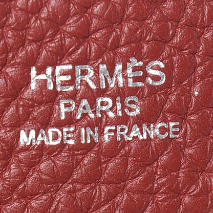 Hermes Taurillon Clemence Amazone Evelyne III Rouge Garance 8 of 9
