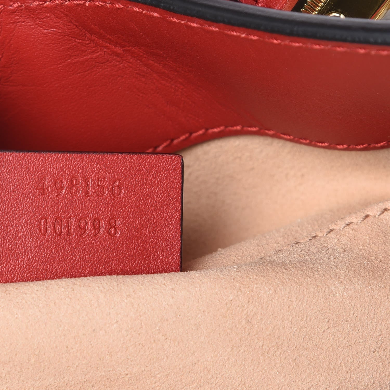Gucci GG Supreme Monogram Small Padlock Tote Beige Hibiscus Red 7 of 9