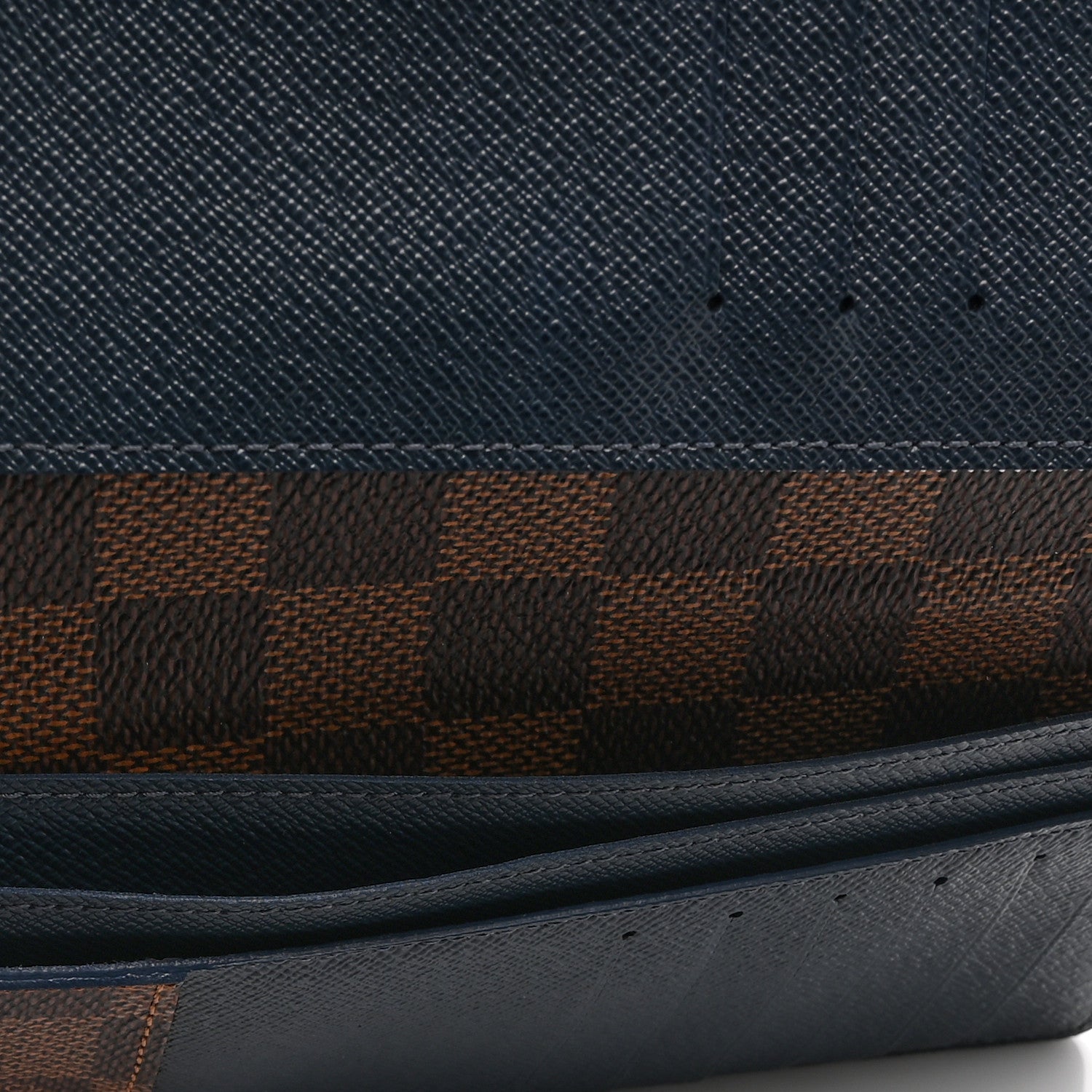 Louis Vuitton Damier Ebene Brazza Wallet Blue 7 of 12