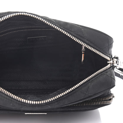 Prada Nylon Tessuto Impuntu Quilted Crossbody Bag Black 5 of 10