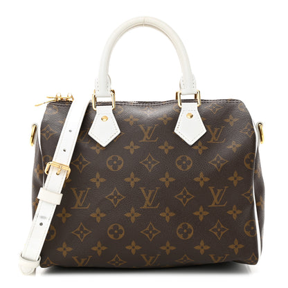 Louis Vuitton Monogram LV Match Speedy Bandouliere 25 White 1 of 11