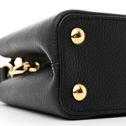 Louis Vuitton Taurillon Capucines BB Black 9 of 11