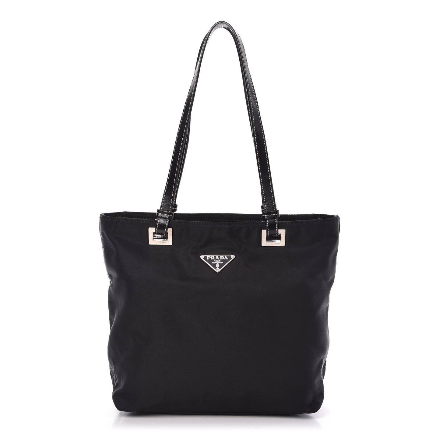 Tessuto Nylon Soft Calf Tote Black