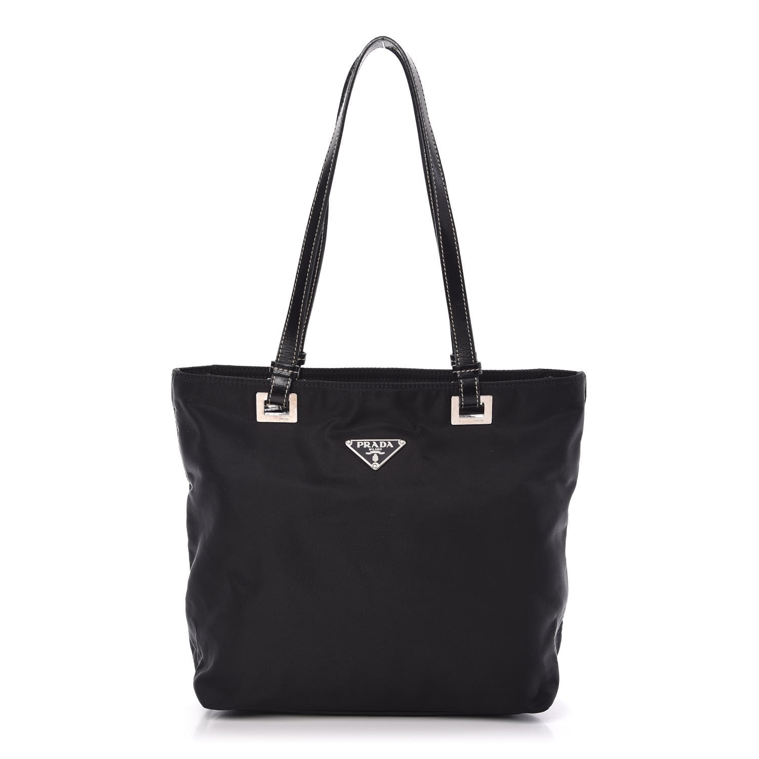 Prada Tessuto Nylon Soft Calf Tote Black 1 of 9