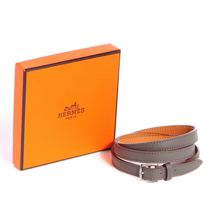 Hermes Swift Mini Etrivière 4 Tours Bracelet XS Etain 5 of 5