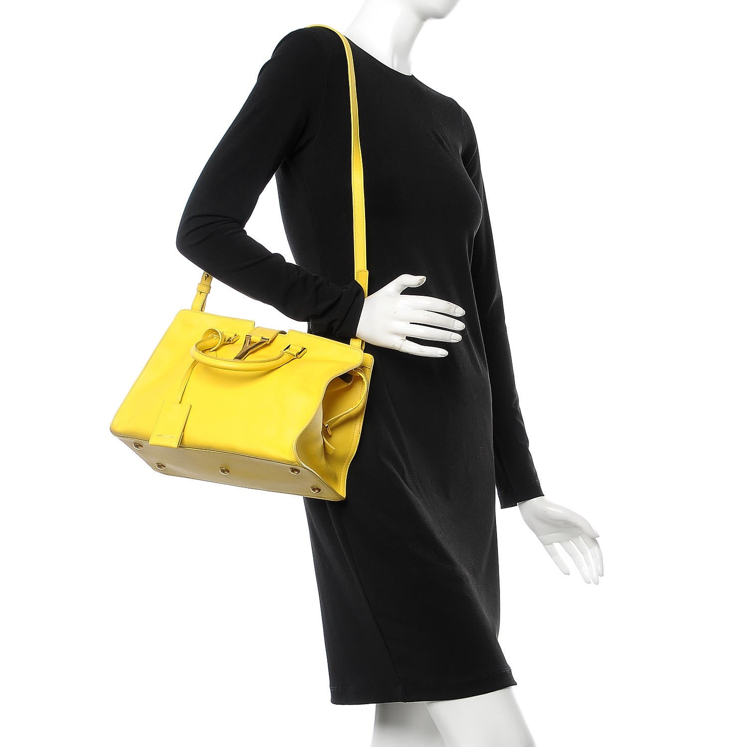 Saint Laurent Calfskin Small Classic Y Cabas Soleil 3 of 16