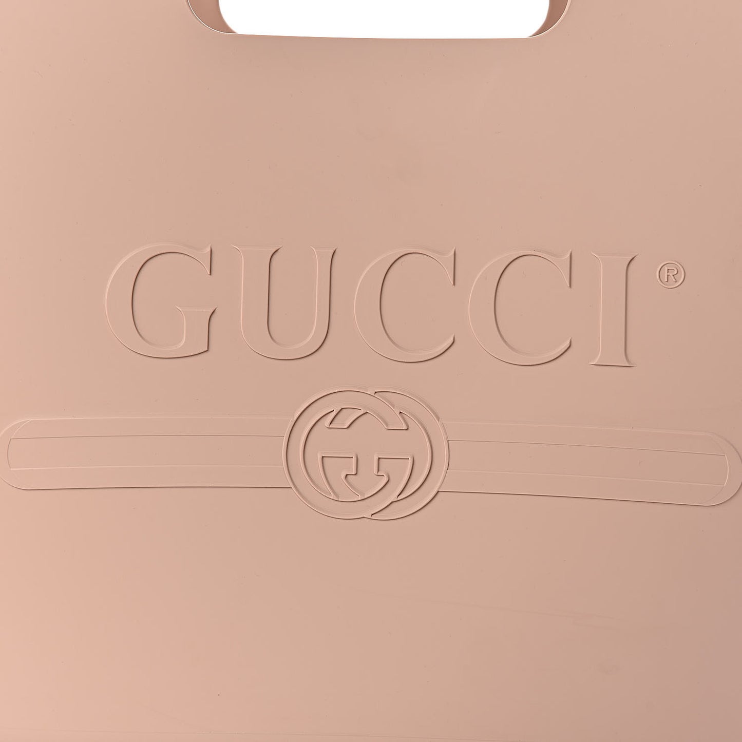 Rubber Oversized Logo Tote Rosa