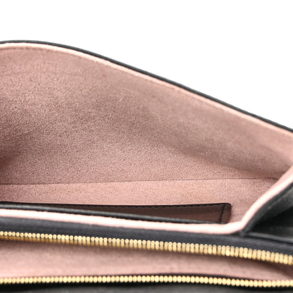 Louis Vuitton Lambskin Embossed Monogram Pochette Coussin Black 5 of 9