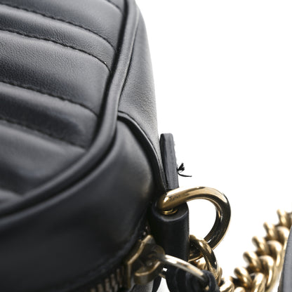 Gucci Calfskin Matelasse Small GG Marmont Chain Shoulder Bag Black 13 of 13