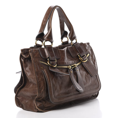 Chloe Calfskin Bay Tote Brown 3 of 16