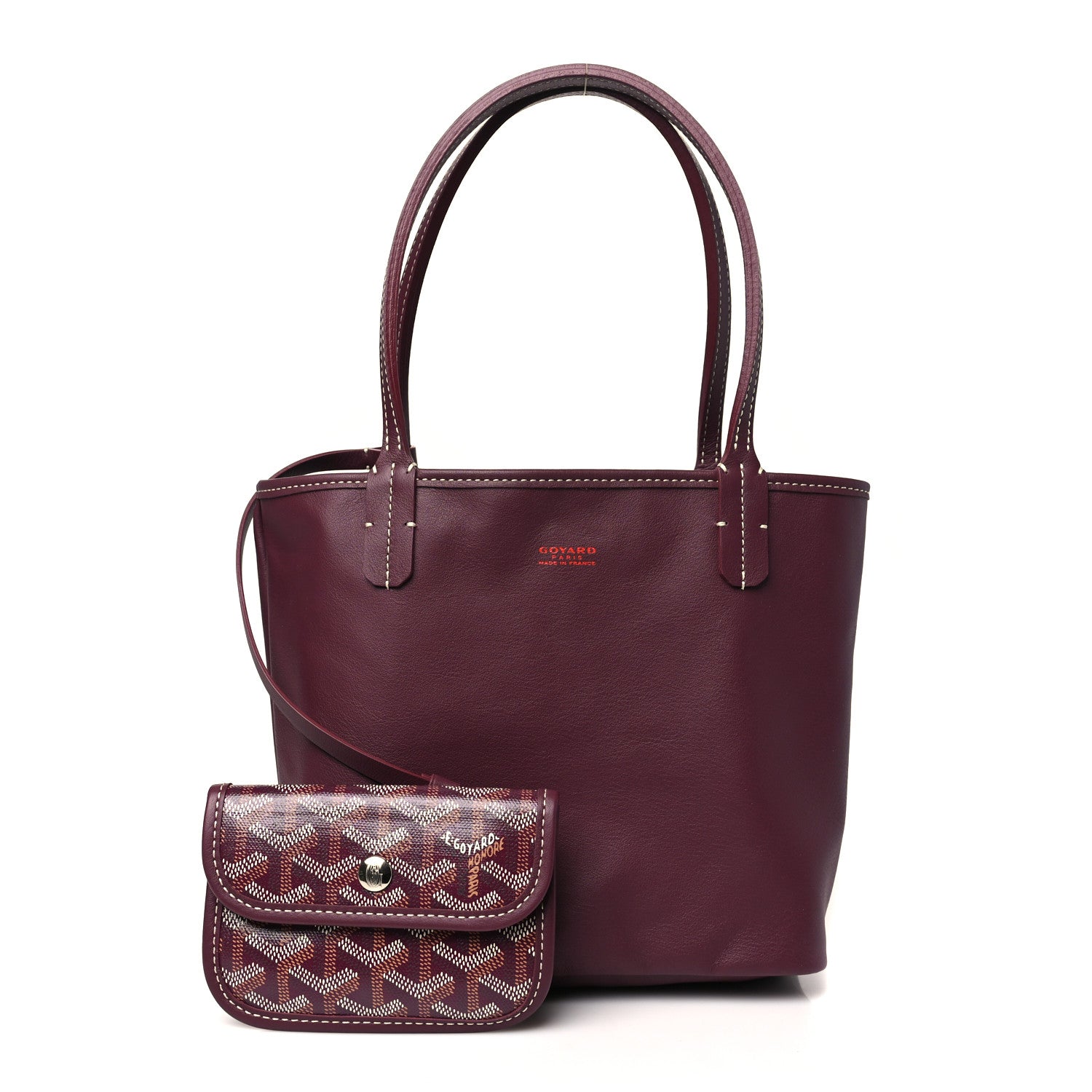 Goyard Goyardine Reversible Mini Anjou Burgundy 3 of 16