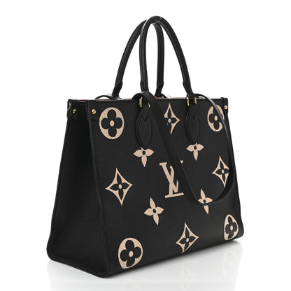 Louis Vuitton Empreinte Monogram Giant Onthego MM Black Beige 4 of 23