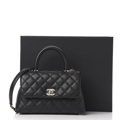 Chanel Caviar Quilted Mini Coco Handle Flap Black 11 of 11