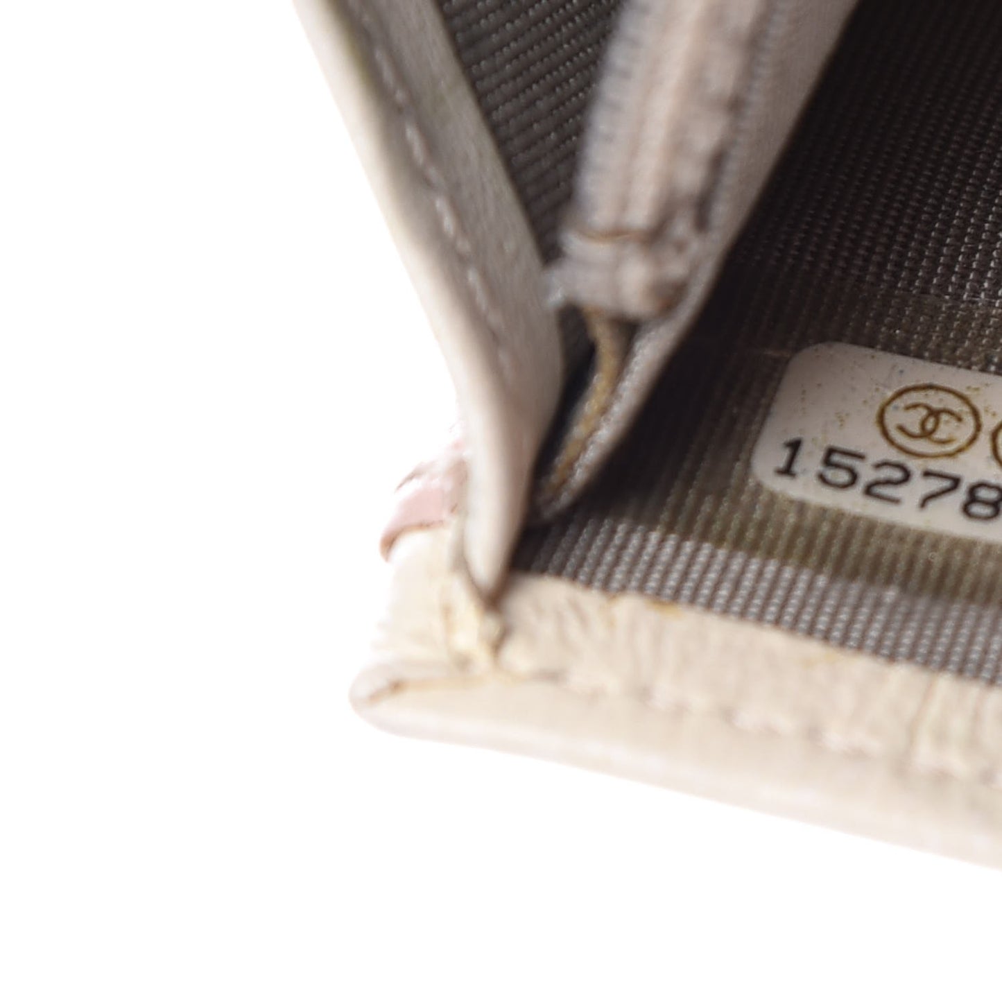 Metallic Calfskin Diamond Stitched Yen Wallet Silver