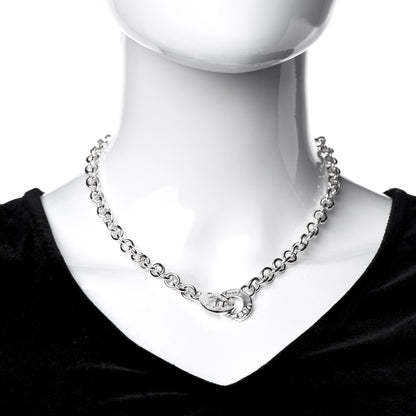 Tiffany Sterling Silver 1837 Circle Clasp Necklace 2 of 4