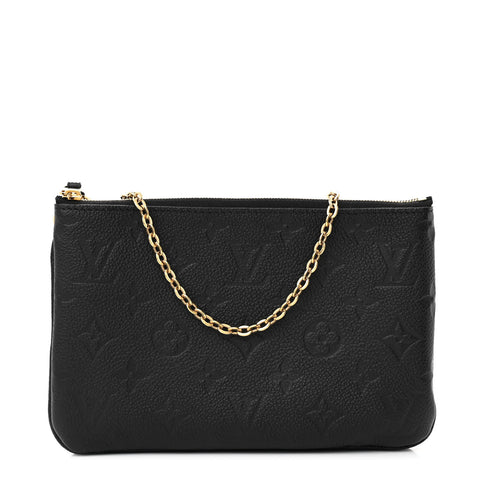 Empreinte Double Zip Pochette Black