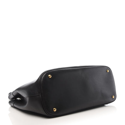 Gucci Textured Calfskin Large Bright Bit Tote Black 4 of 9