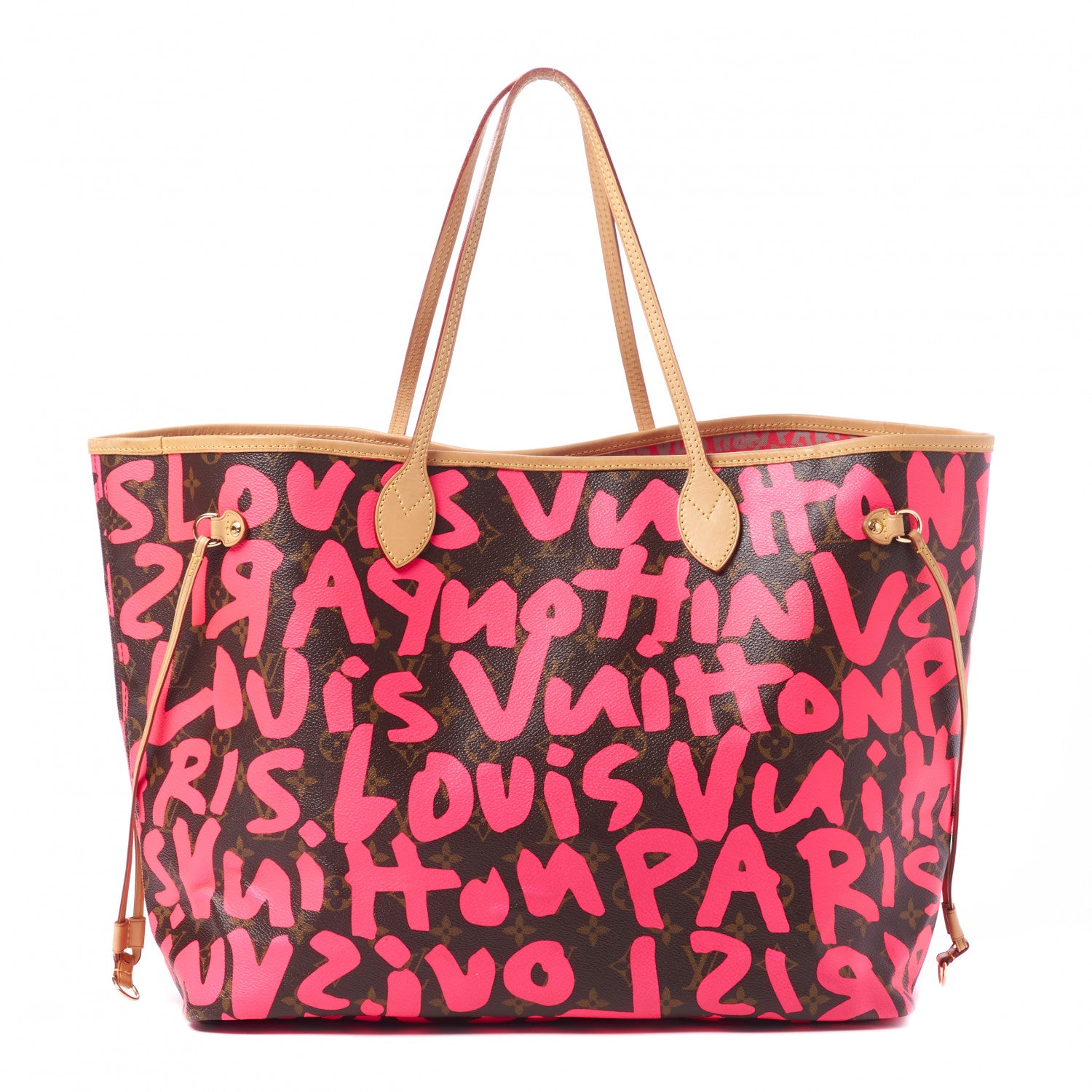 Louis Vuitton Monogram Graffiti Neverfull GM Fuchsia 1 of 8