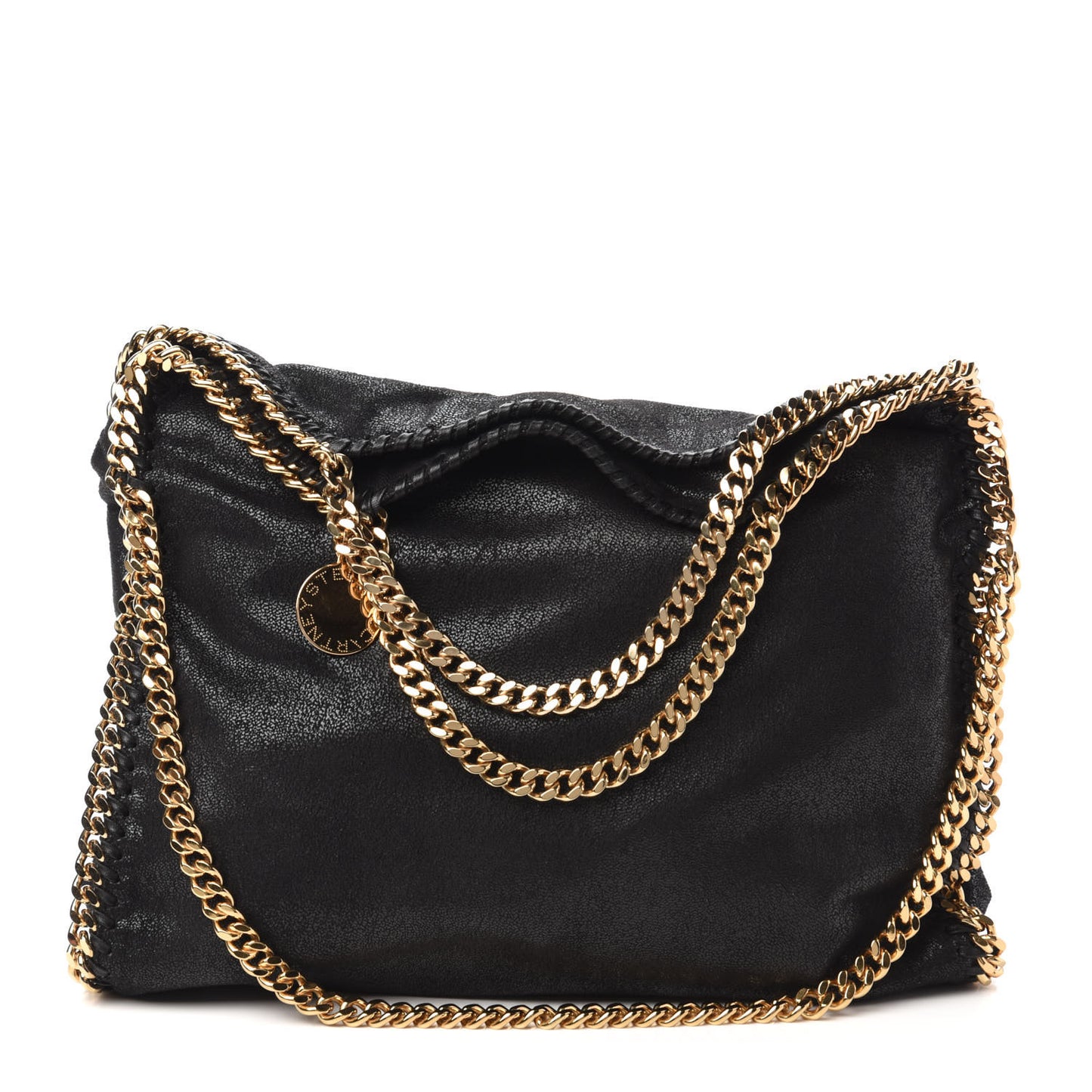 Shaggy Deer Falabella Fold Over Tote Black