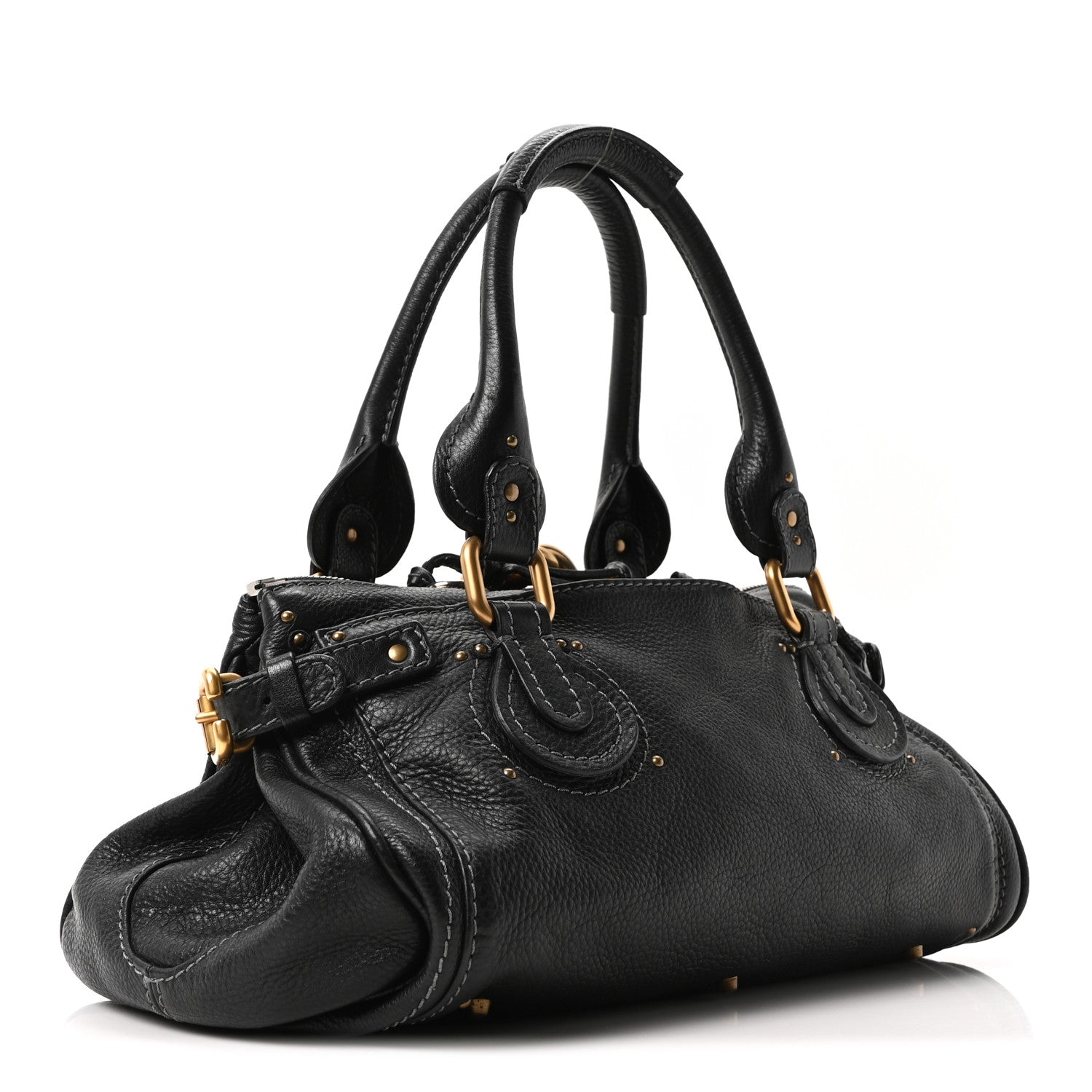 Chloe Calfskin Medium Paddington Satchel Black 3 of 10
