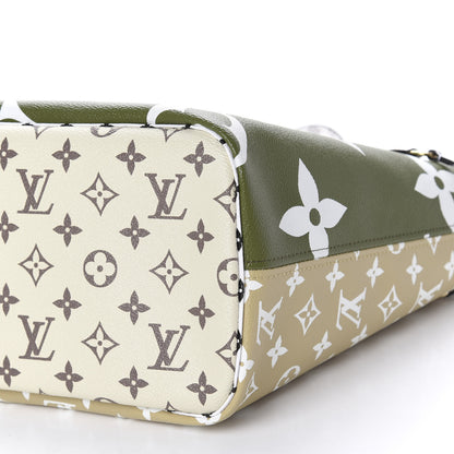 Louis Vuitton Monogram Giant Neverfull MM Kaki 7 of 10