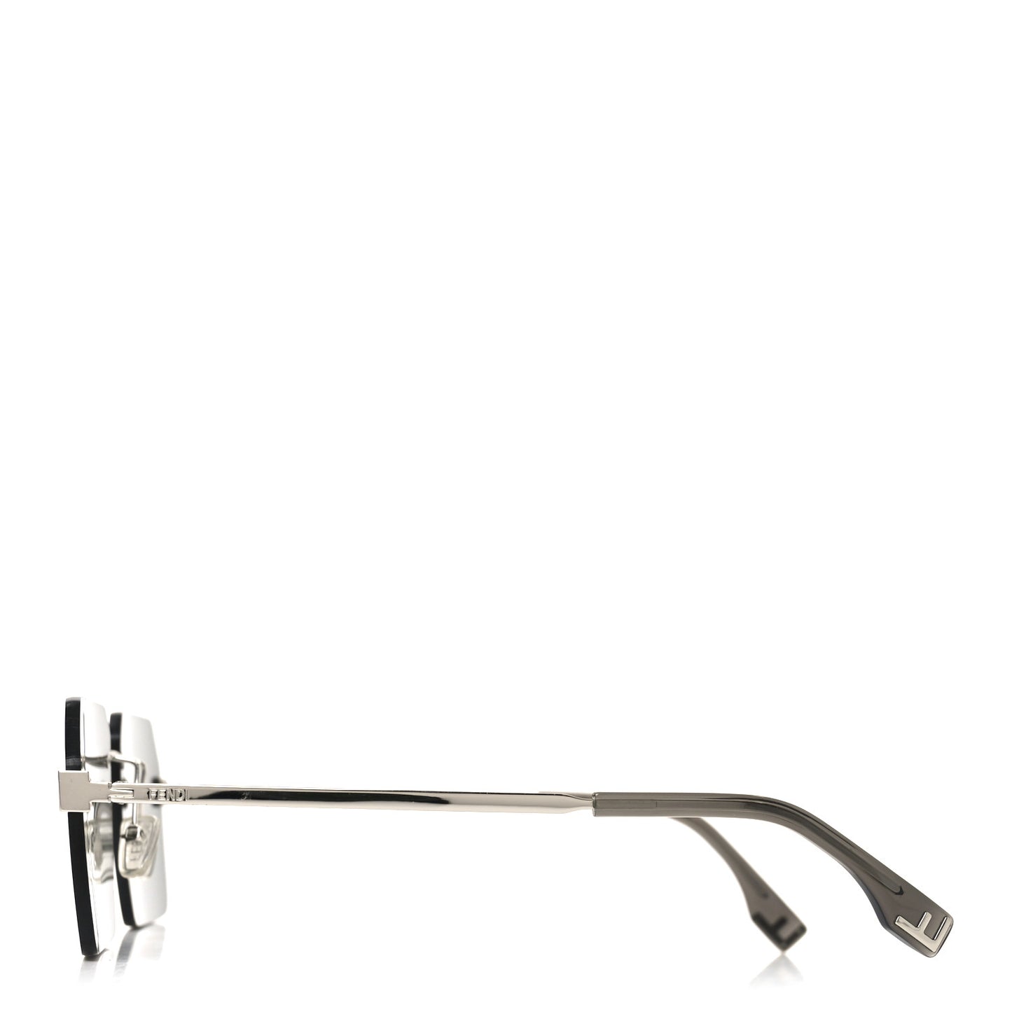 Metal Sky Rectangular Sunglasses FE40043U Black