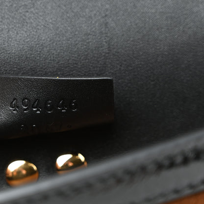 Gucci Velvet GG Monogram Web Super Mini Sylvie Chain Shoulder Bag Brown Black Oro Vecchio 7 of 10