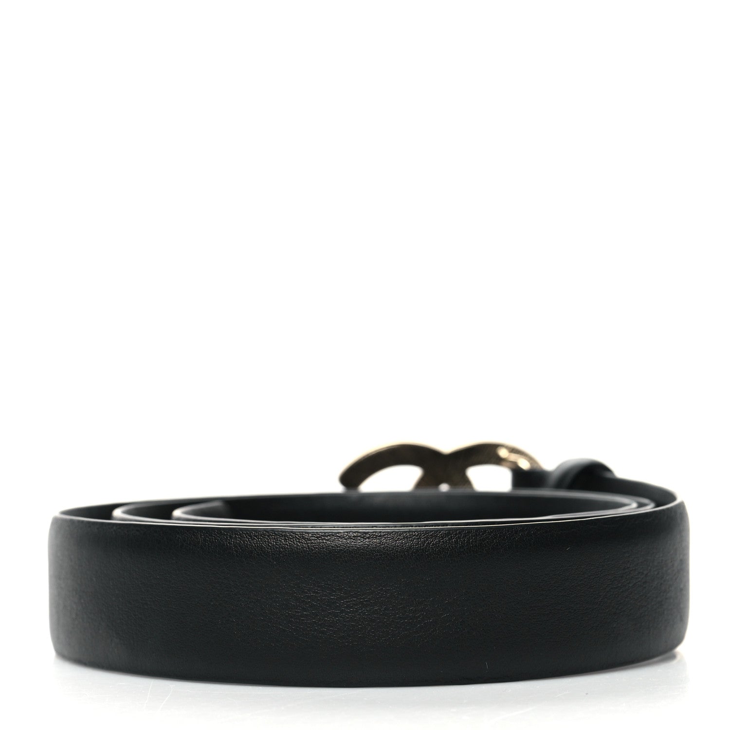 Chanel Calfskin CC Belt size 85 or 34 in Black 2 of 7